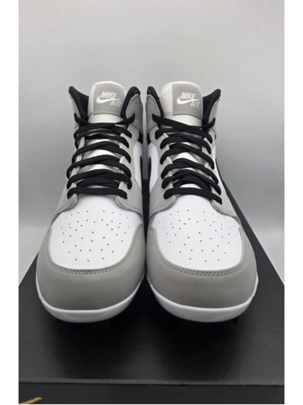 Nike Jordan 1 Retro MCS Light Smoke Grey Black White AV5354-012 Men's Size 12.5